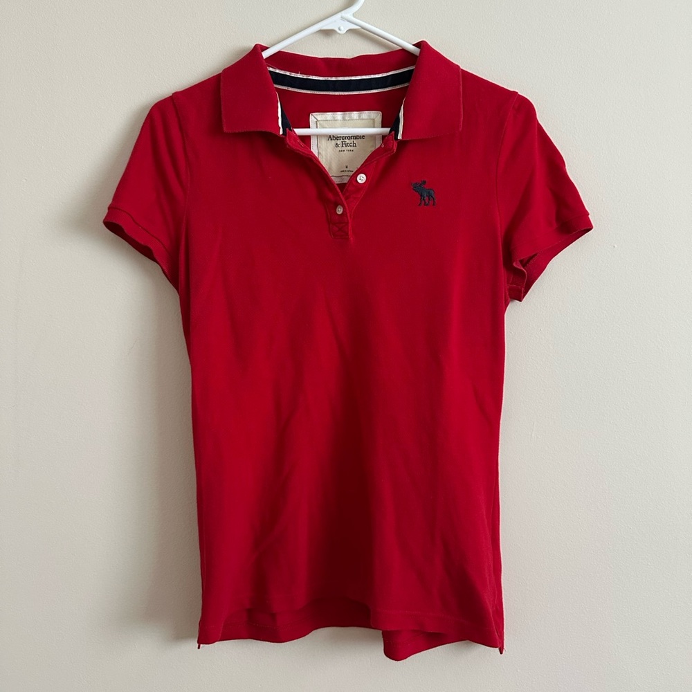 A&F Red Polo Shirt
